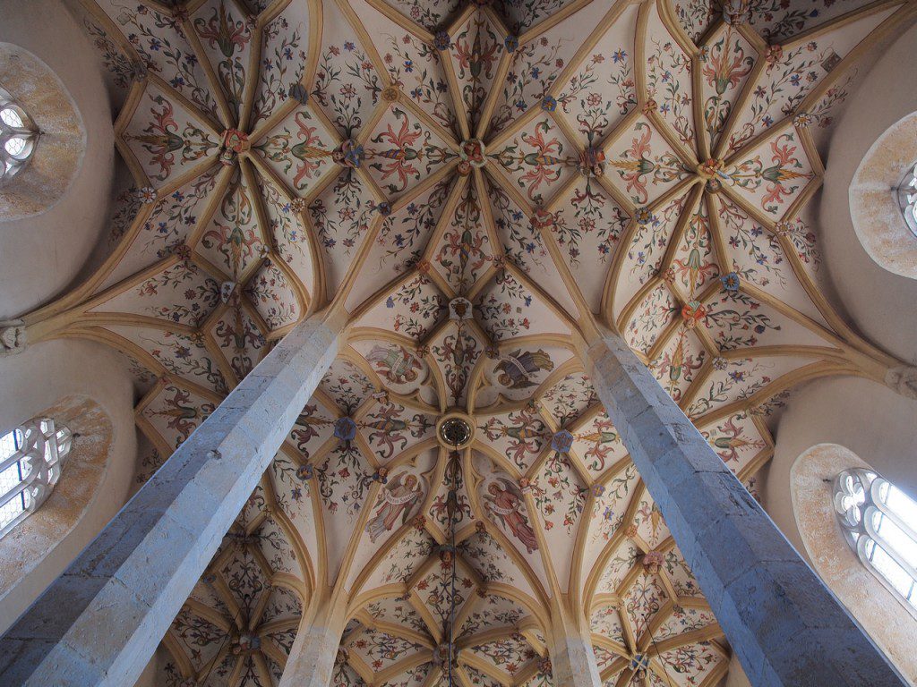 Il soffitto della navata della chiesa di Šentrupert