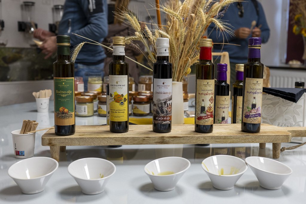 Alla scoperta della Prlekija tra vino e relax 20 I tanti e ottimi oli ai semi di zucca di Jeruzalem SAT.