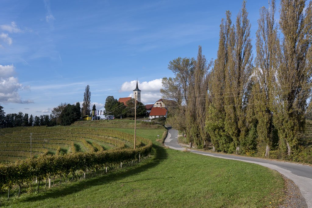 Alla scoperta della Prlekija tra vino e relax 6 La chiesa di Jeruzalem, immersa nei vigneti della Prlekija.