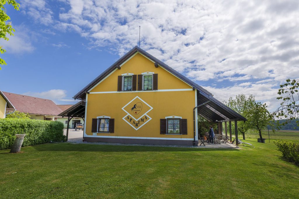 L'agriturismo Vrbnjak, immerso nel verde di Mala Nedelja.