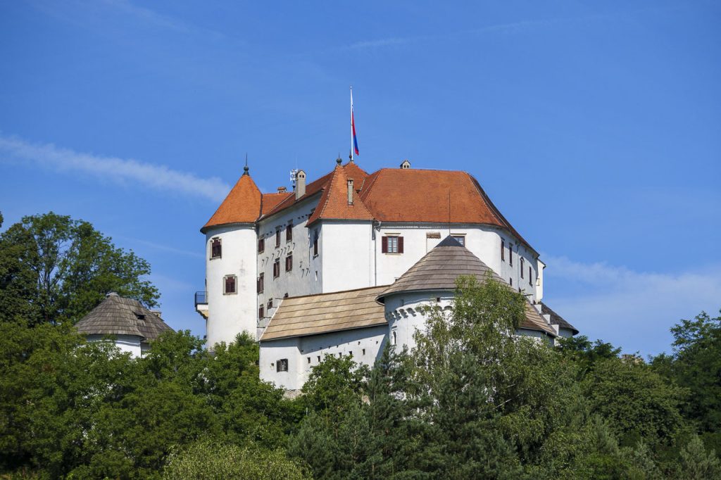 Lo splendido castello di Velenje, sede del museo.