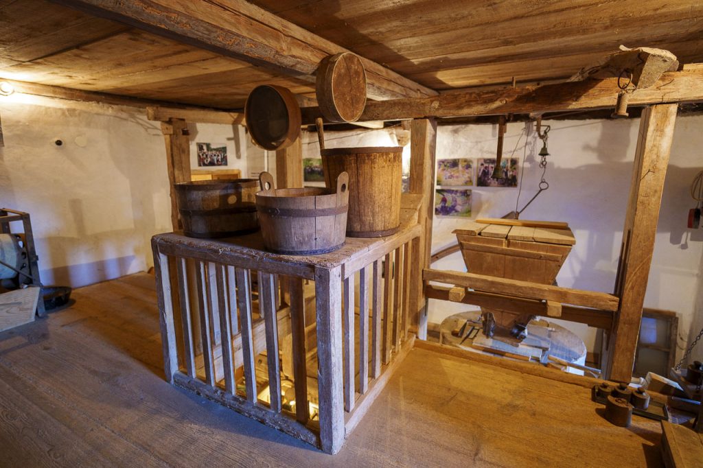 All'interno del mulino di Vovk.