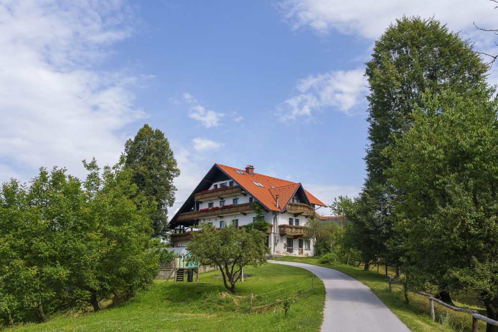 La grande casa di famiglia della fattoria/agriturismo Apat.