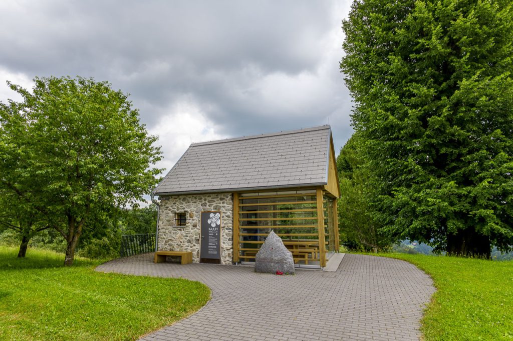 La casa-memoriale di Kajuh a Žlebnik.