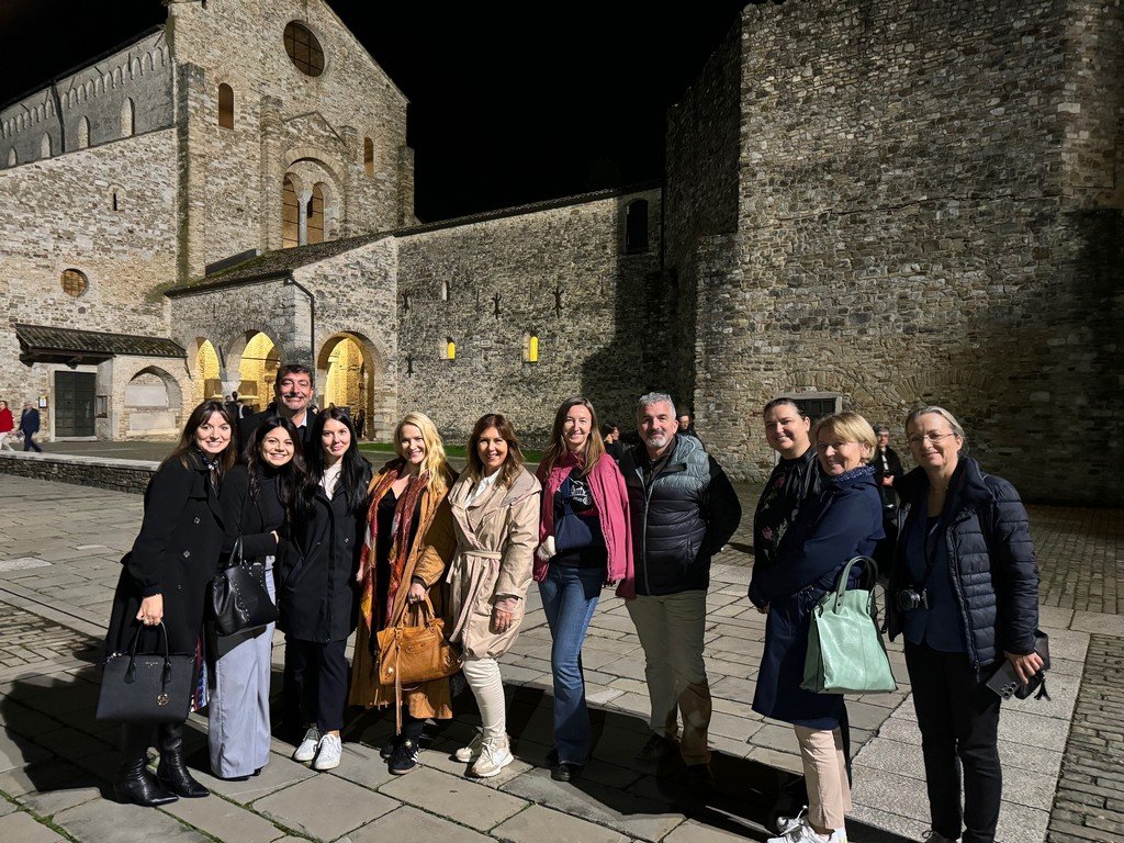 Assieme ai colleghi giornalisti alla Basilica di Aquileia.
Cosa vedere vicino a Nova Gorica-Gorizia