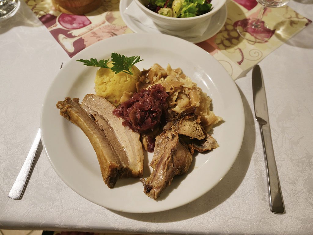 Tipico piatto per la festa di San Martino in Slovenia.