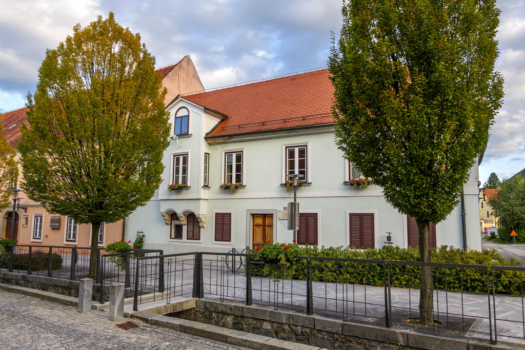 L'elegante centro storico di Slovenske Konjice.
