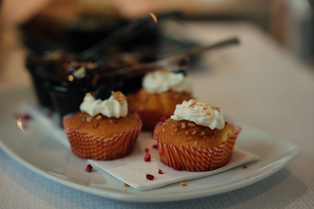 Deliziosi muffin al Royal breakfast.