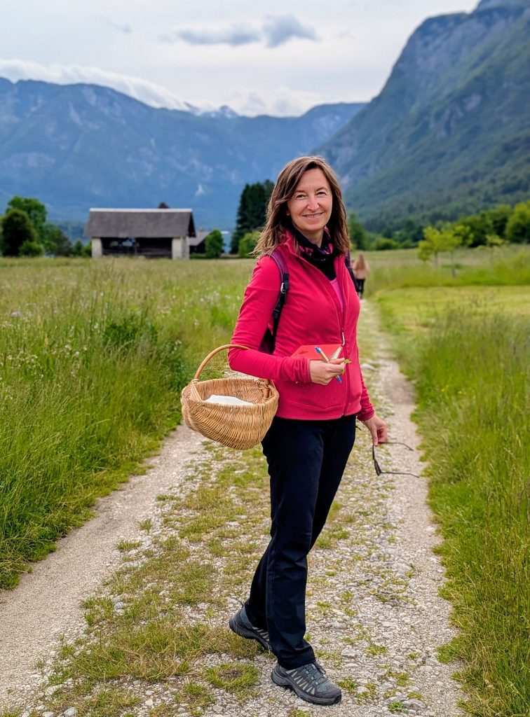 Il Festival della flora alpina di Bohinj 10 Raccogliendo erbe spontanee a Bohinj.
