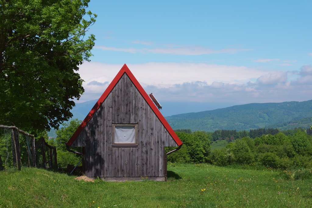 Il magnifico panorama di Banjšice, presso il DS Camping. Itinerari a cavallo nel goriziano.