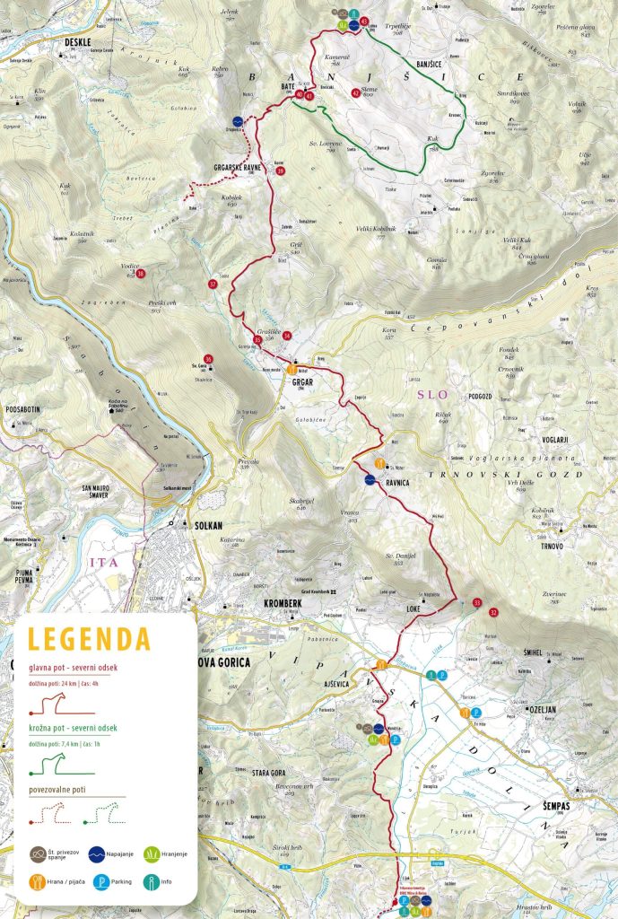 Itinerari a cavallo nel goriziano: il percorso settentrionale.
