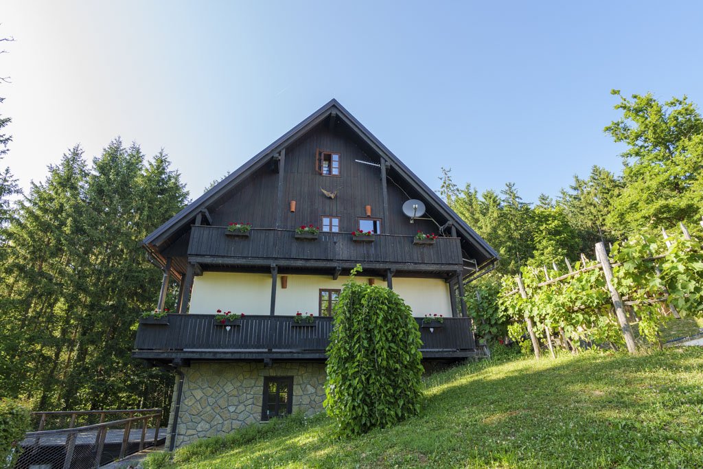 La bella casa di Pomona, dove è possibile pernottare.