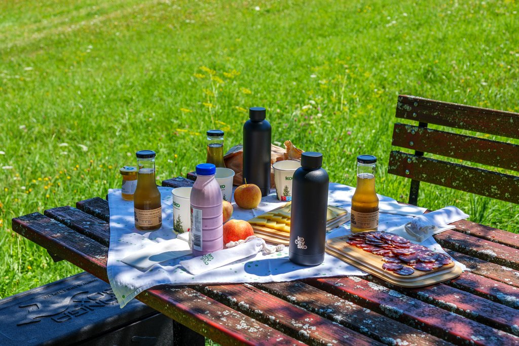 Un bel pic-nic ci attende alla fine del tour! Kočevsko.
