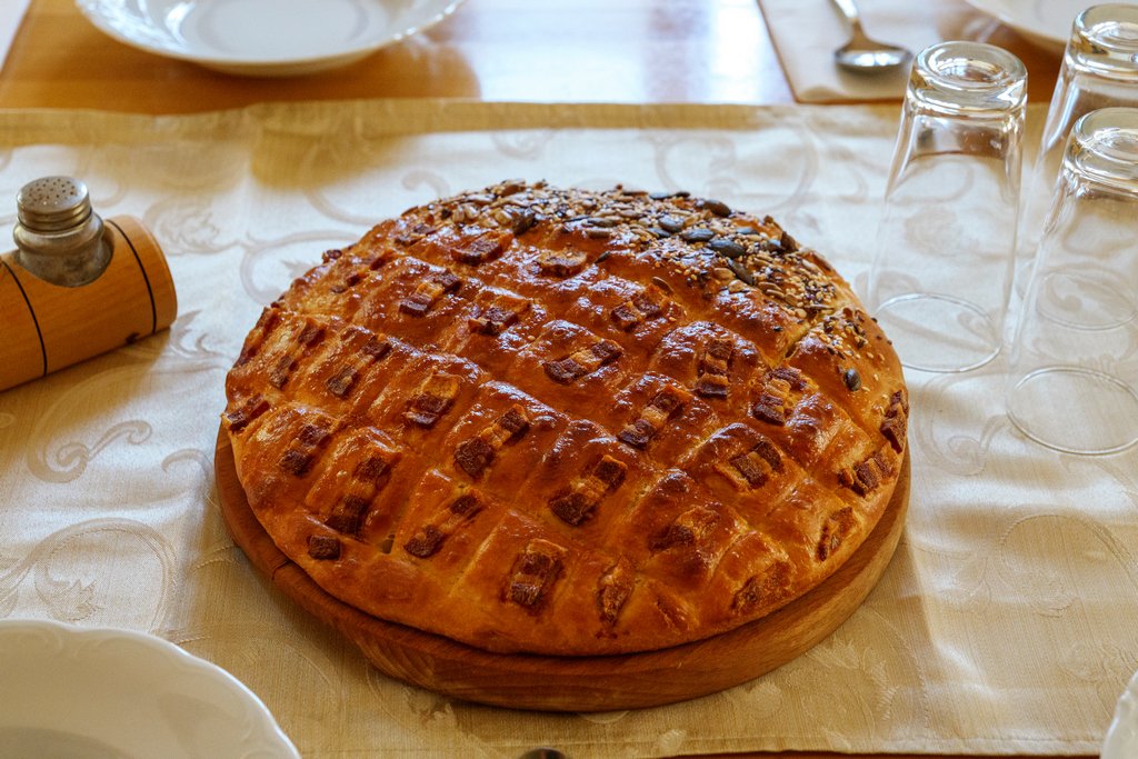 La focaccia della signora Anica della Kmetija Padovac è sempre una garanzia!