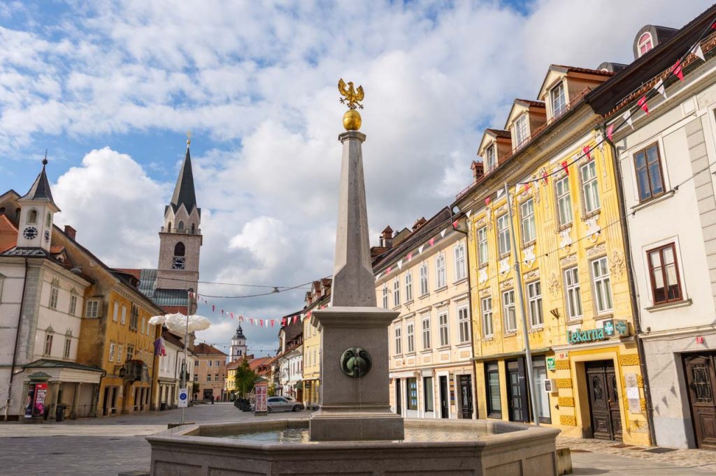 Glavni trg, la piazza principale di Kranj.