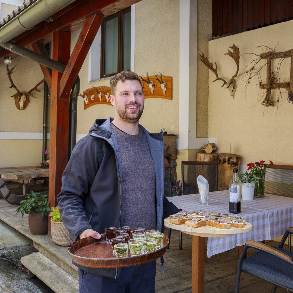 La splendida accoglienza di Štefan Kuhar all'agriturismo Pr'Dovar.
Agriturismi in Slovenia