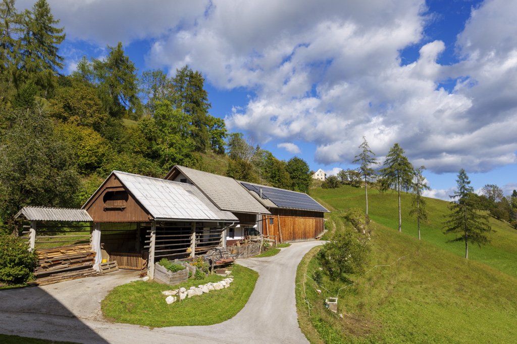 Il paesaggio idilliaco attorno all'agriturismo Pr'Dovar.
Agriturismi in Slovenia
