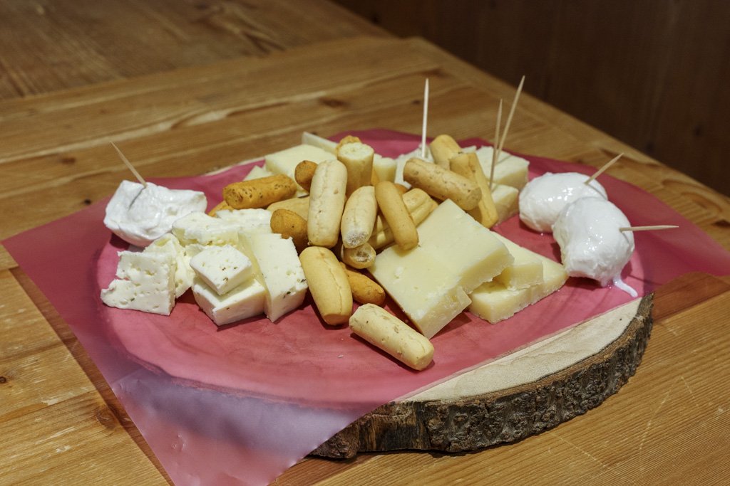 L'immancabile degustazione finale di formaggi!