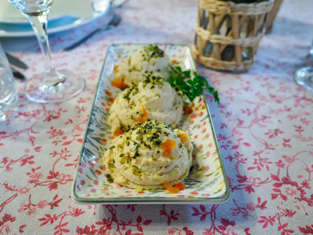 La mousse di trota affumicata della kmetija Mlinar: deliziosa!
agriturismi in Slovenia