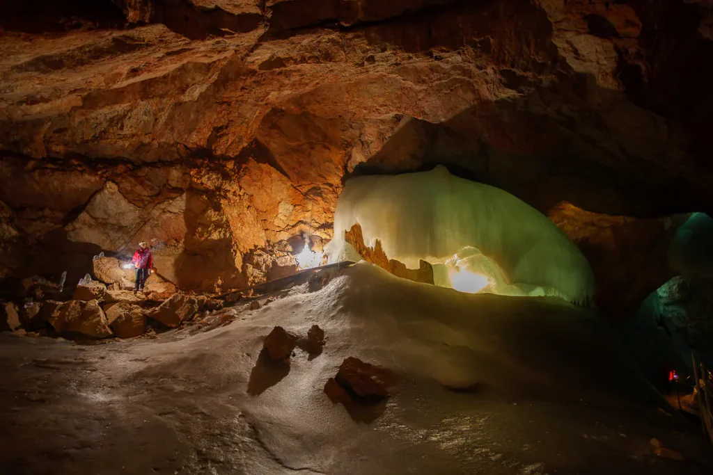 Cosa vedere a Werfen e dintorni: itinerario di 2 giorni nel Salisburghese 23 Il cosiddetto "elefante di ghiaccio" dell'Eisriesenwelt.